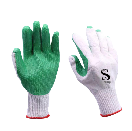 rubber-coated-gloves-luva-green-color