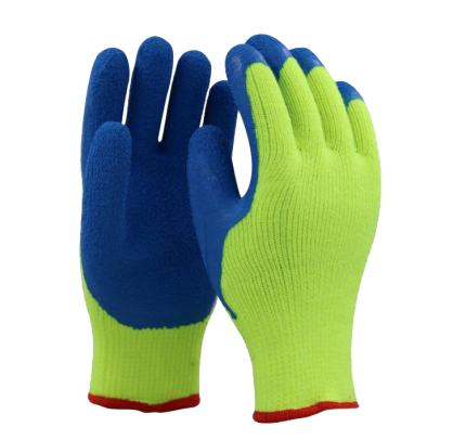 latex-gloves-dye-dye-green-blue